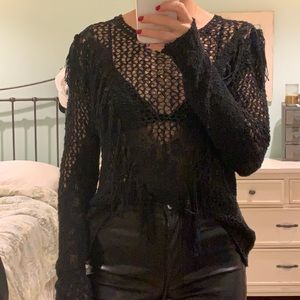 Amuse Society Black Sweater - Size Medium